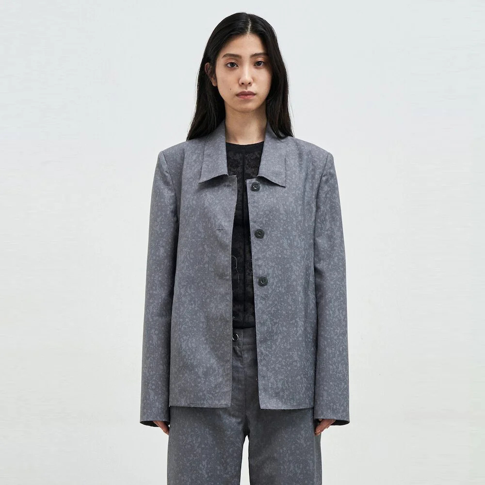 Flocky Pattern Jacket Grey (AG5311A032)