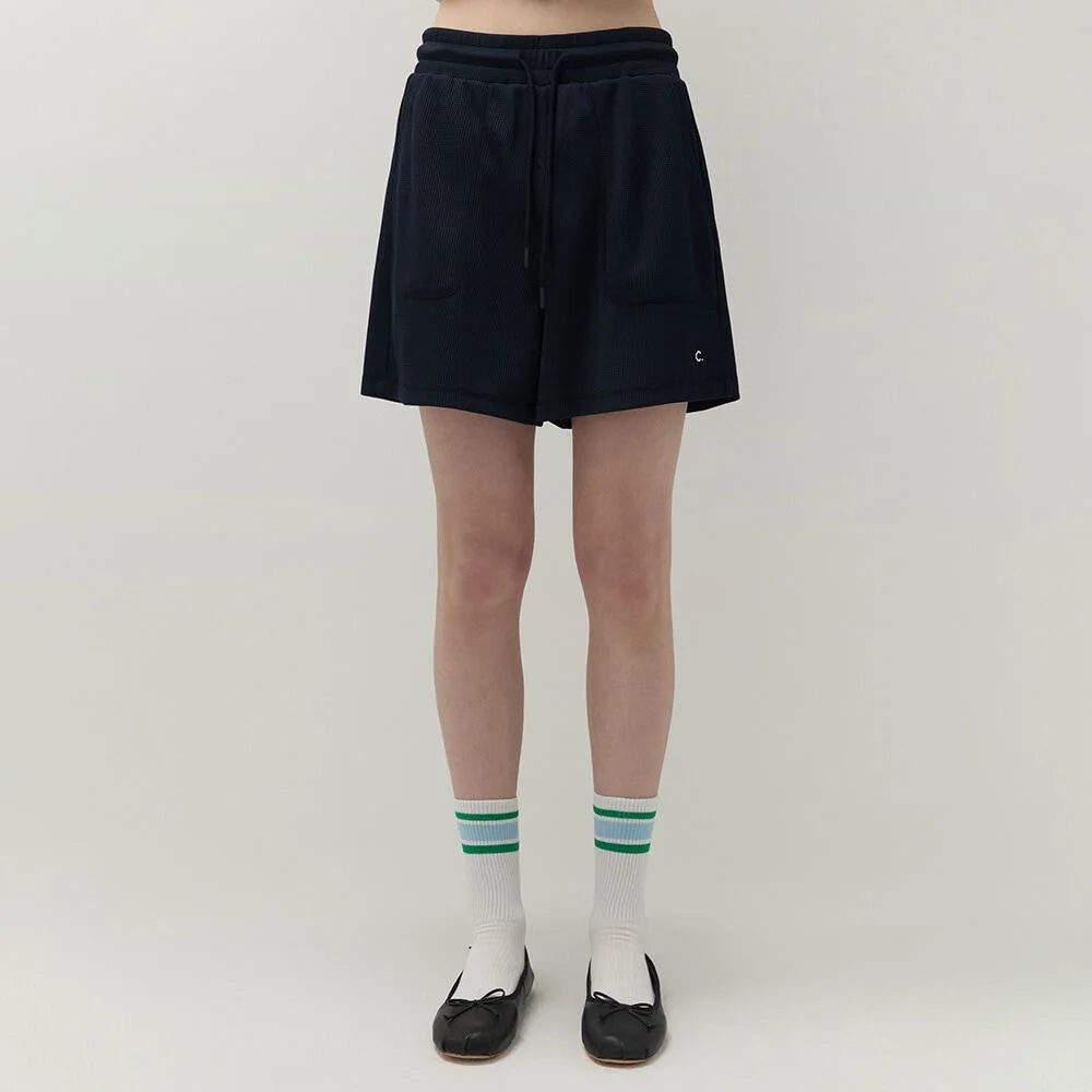 Waffle Banding Shorts (Navy)