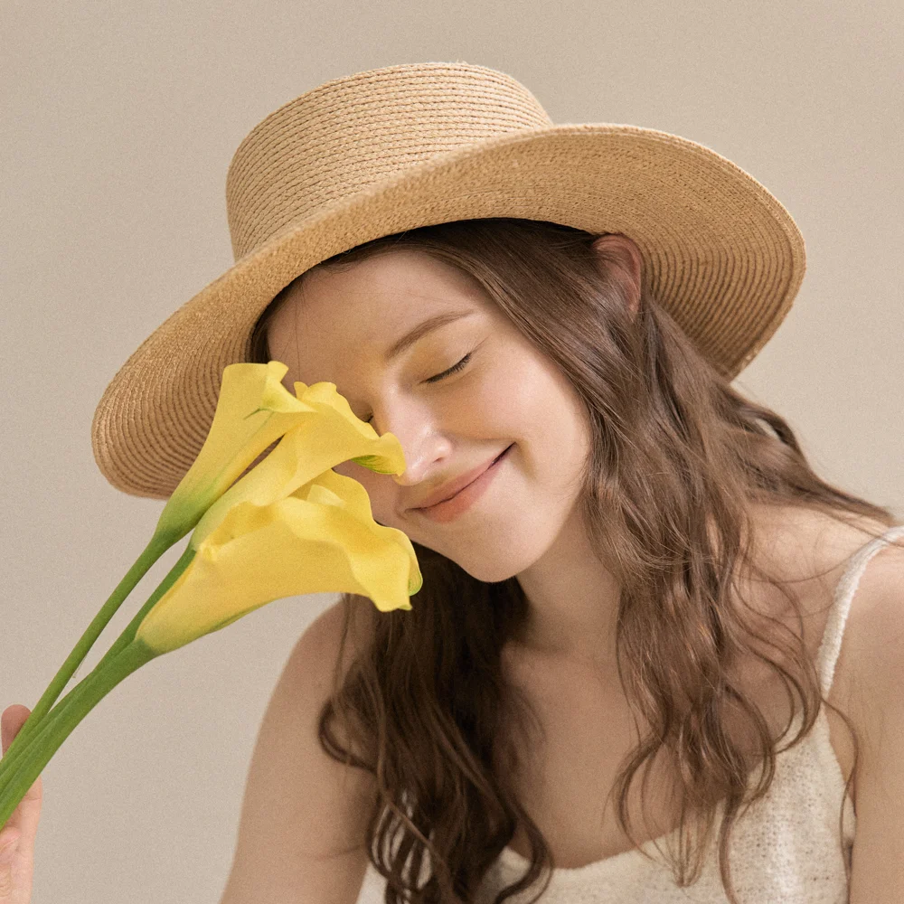Raffia Boater Hat_4 Color