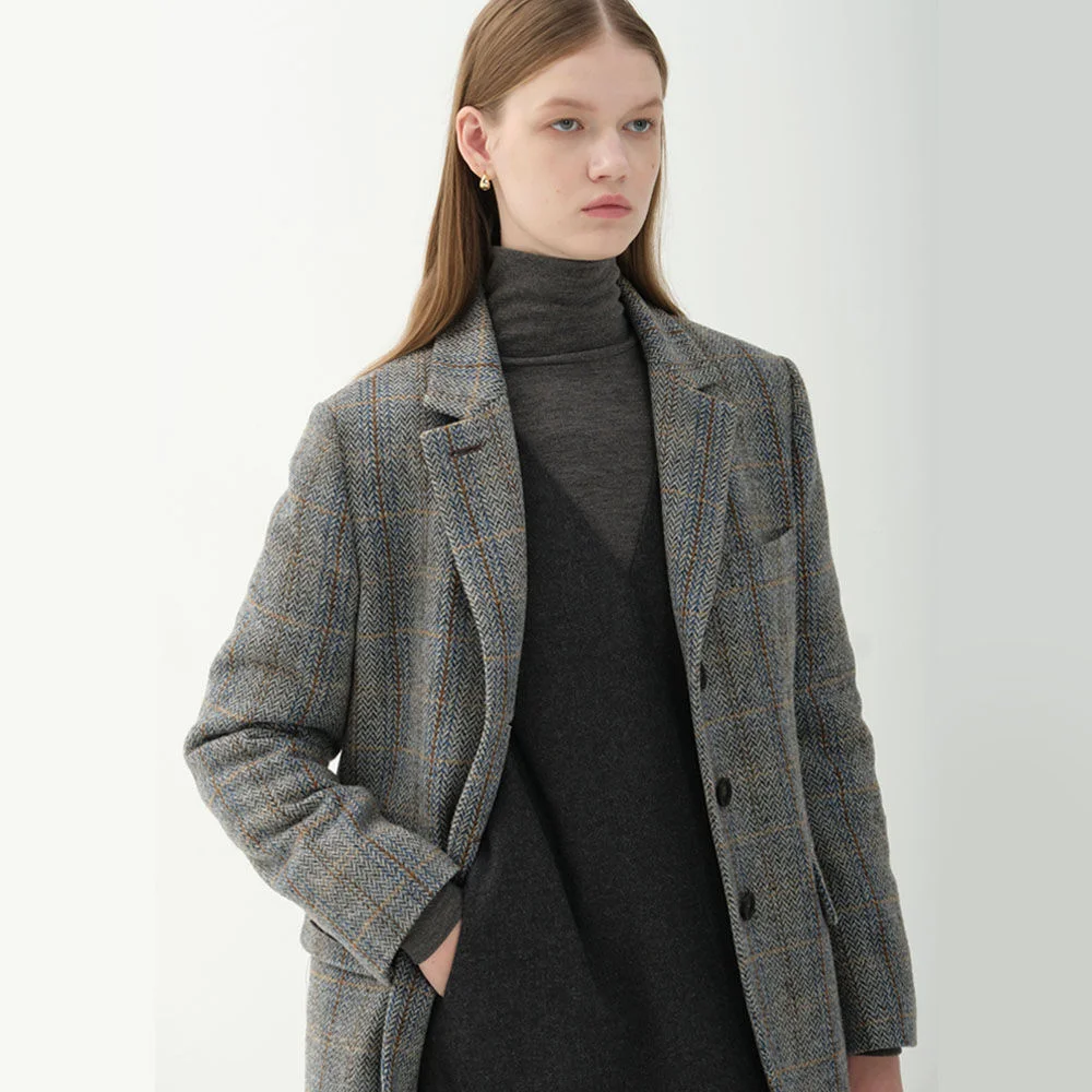 new classic wool jacket_gray