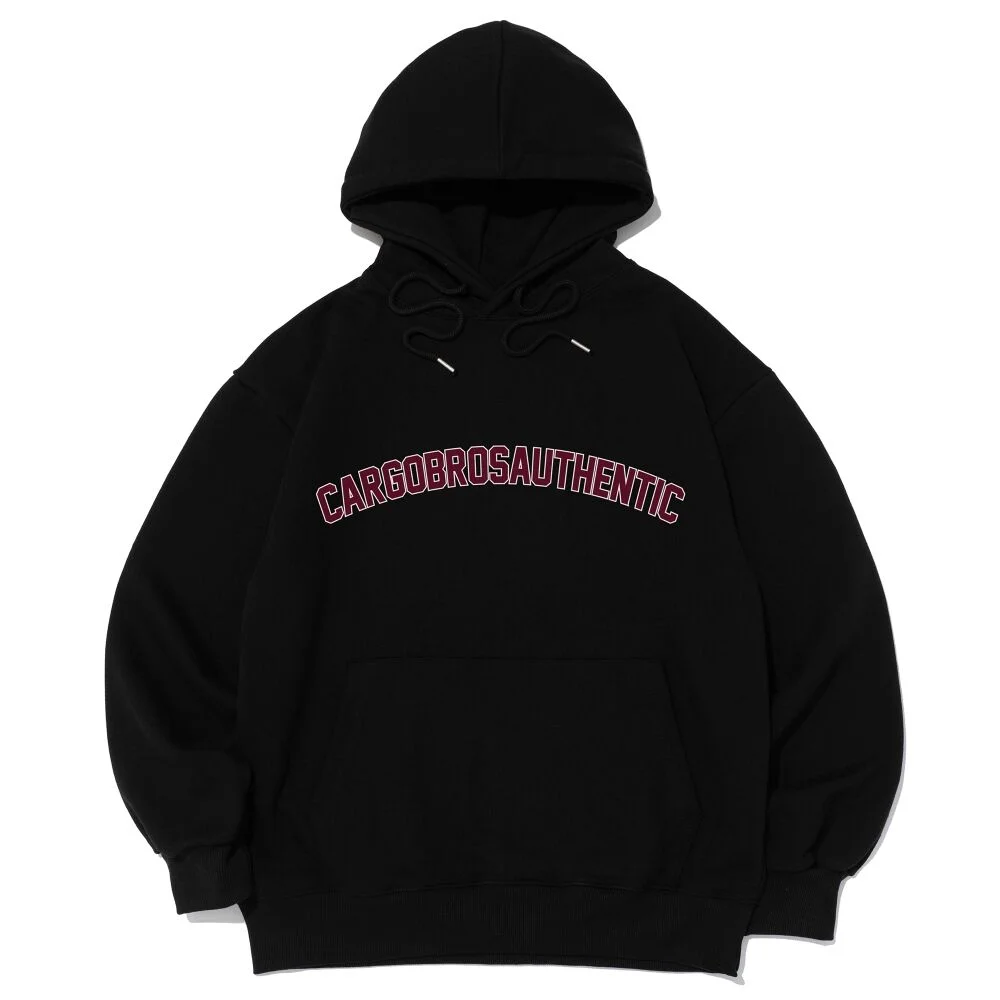 ARCH LOGO OVER HOOD T-SHIRT (BLACK)
