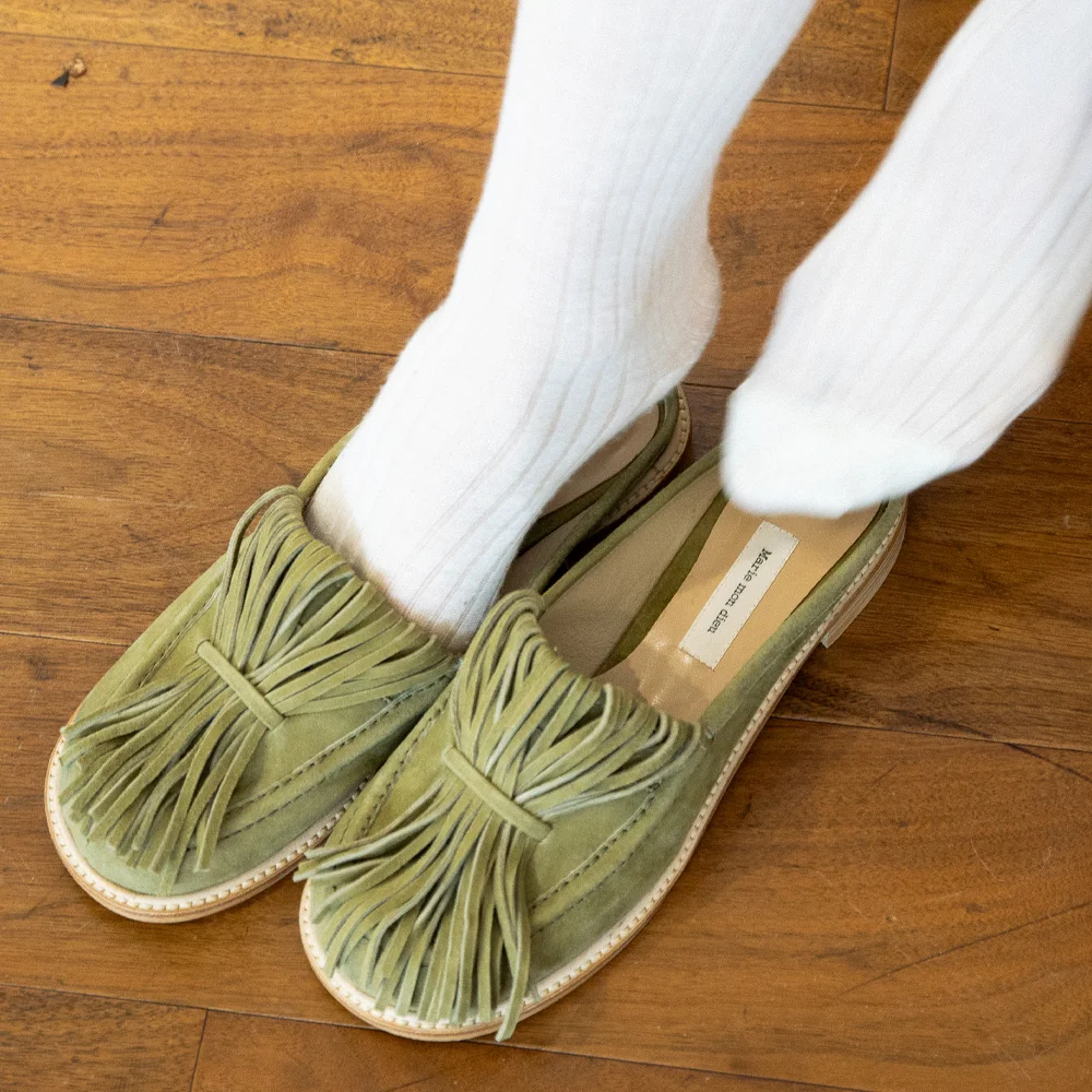 natte tassel mules _2colors