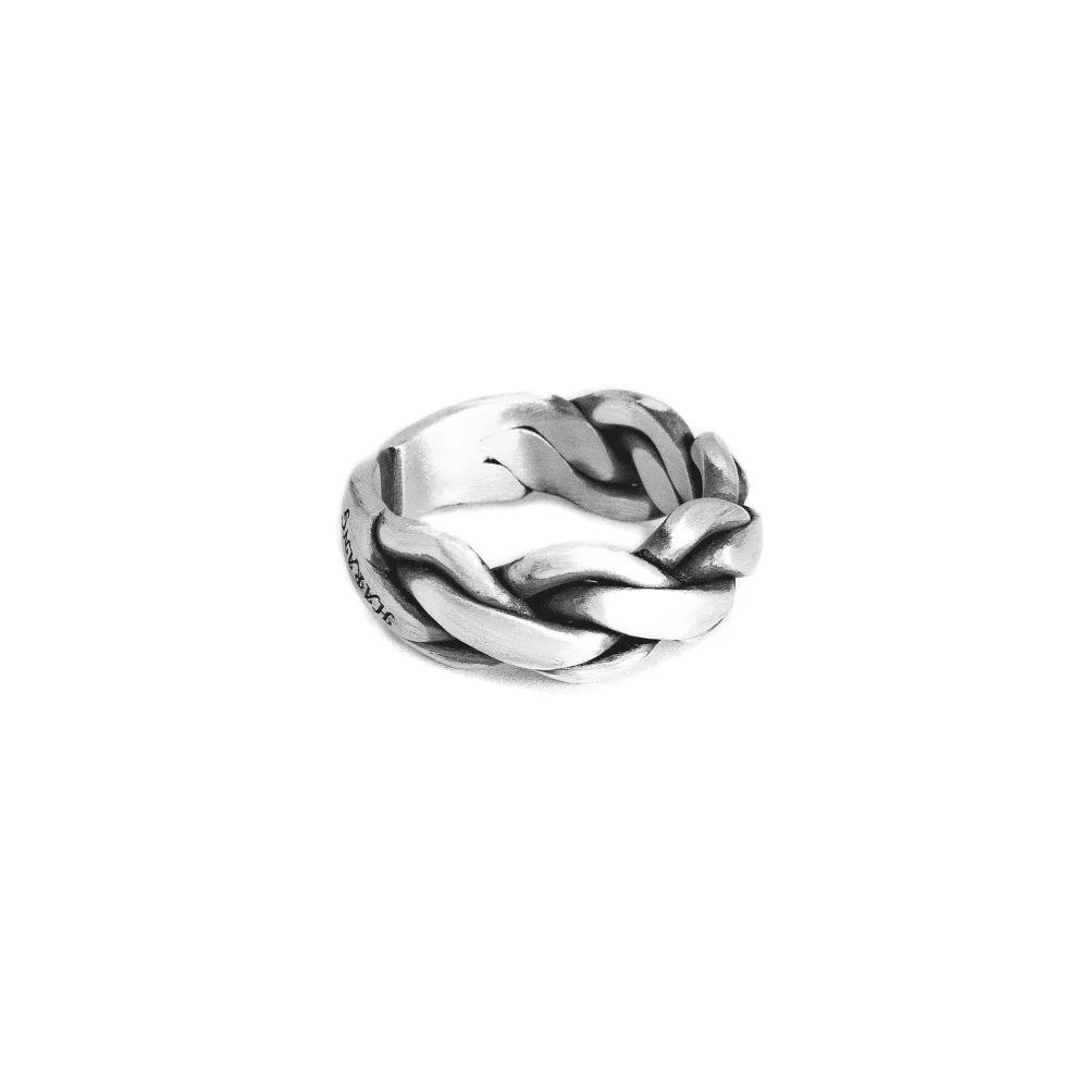 HR 230R_Braided Silver Ring (Silver 925)