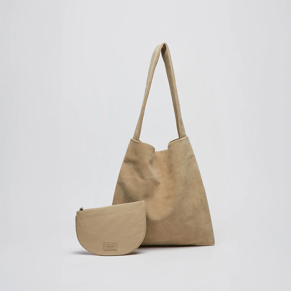 Small took bag(Suede cream)