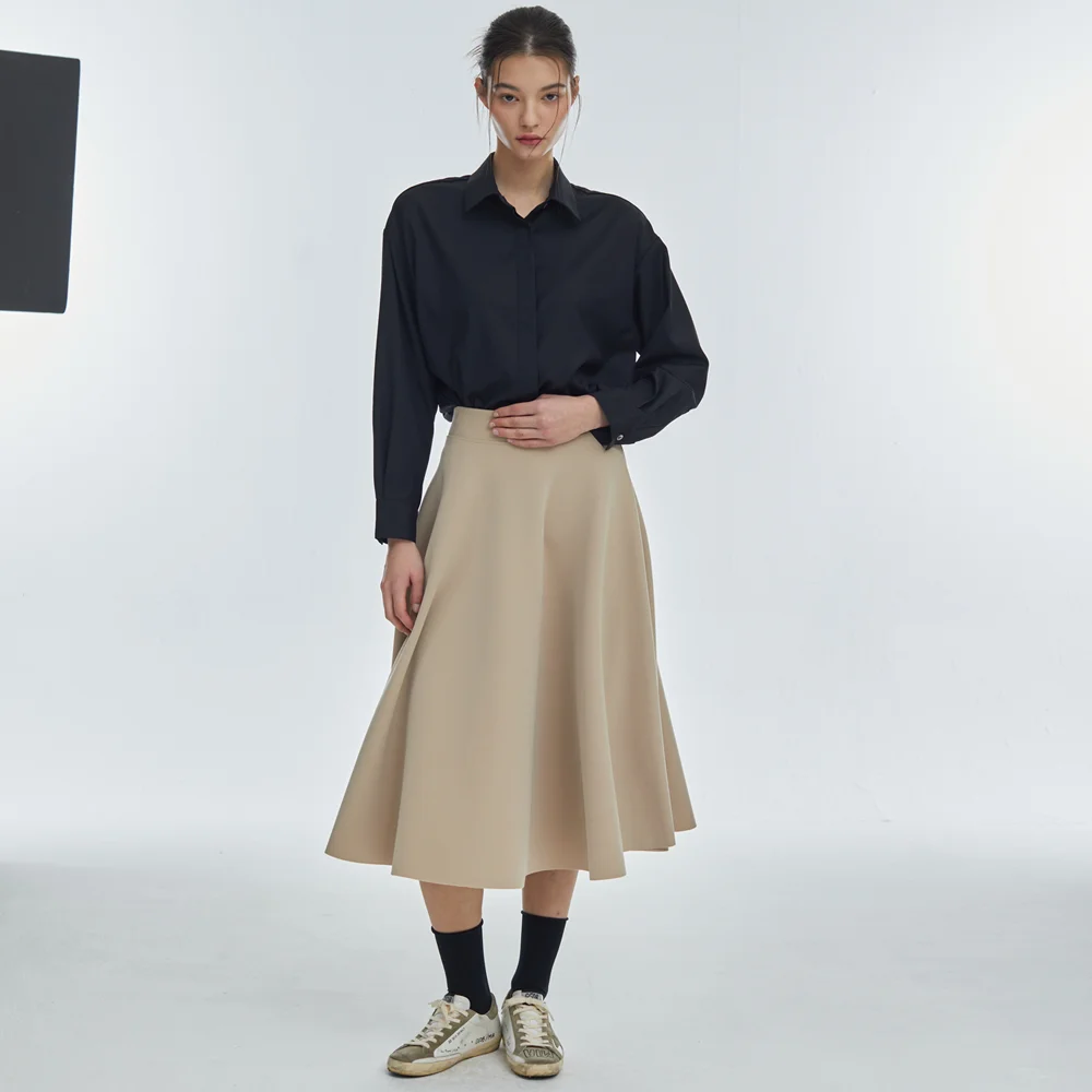 Flare Span Long Skirt