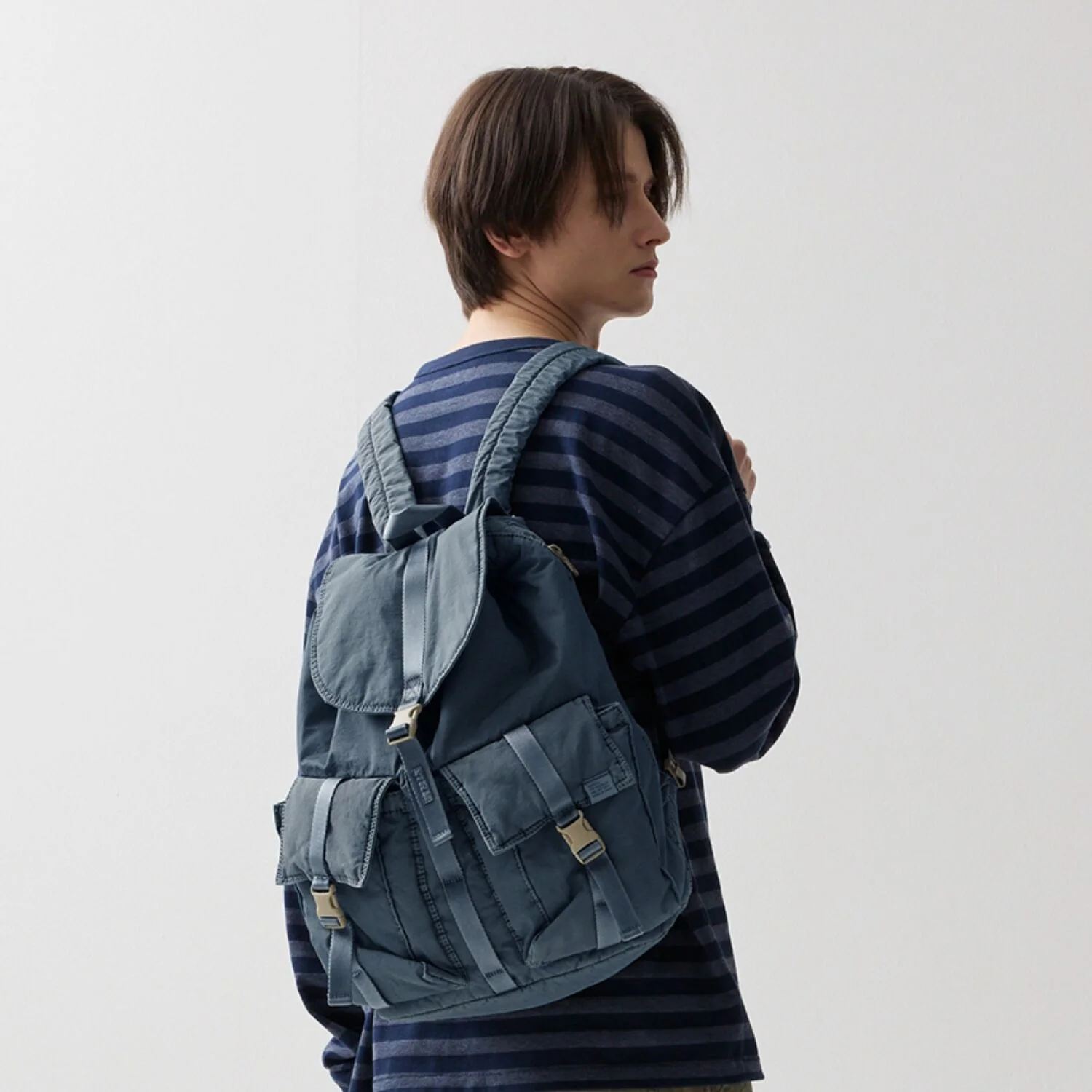 NMR X SWC DYED RUCKSACK 001 DUSTY BLUE