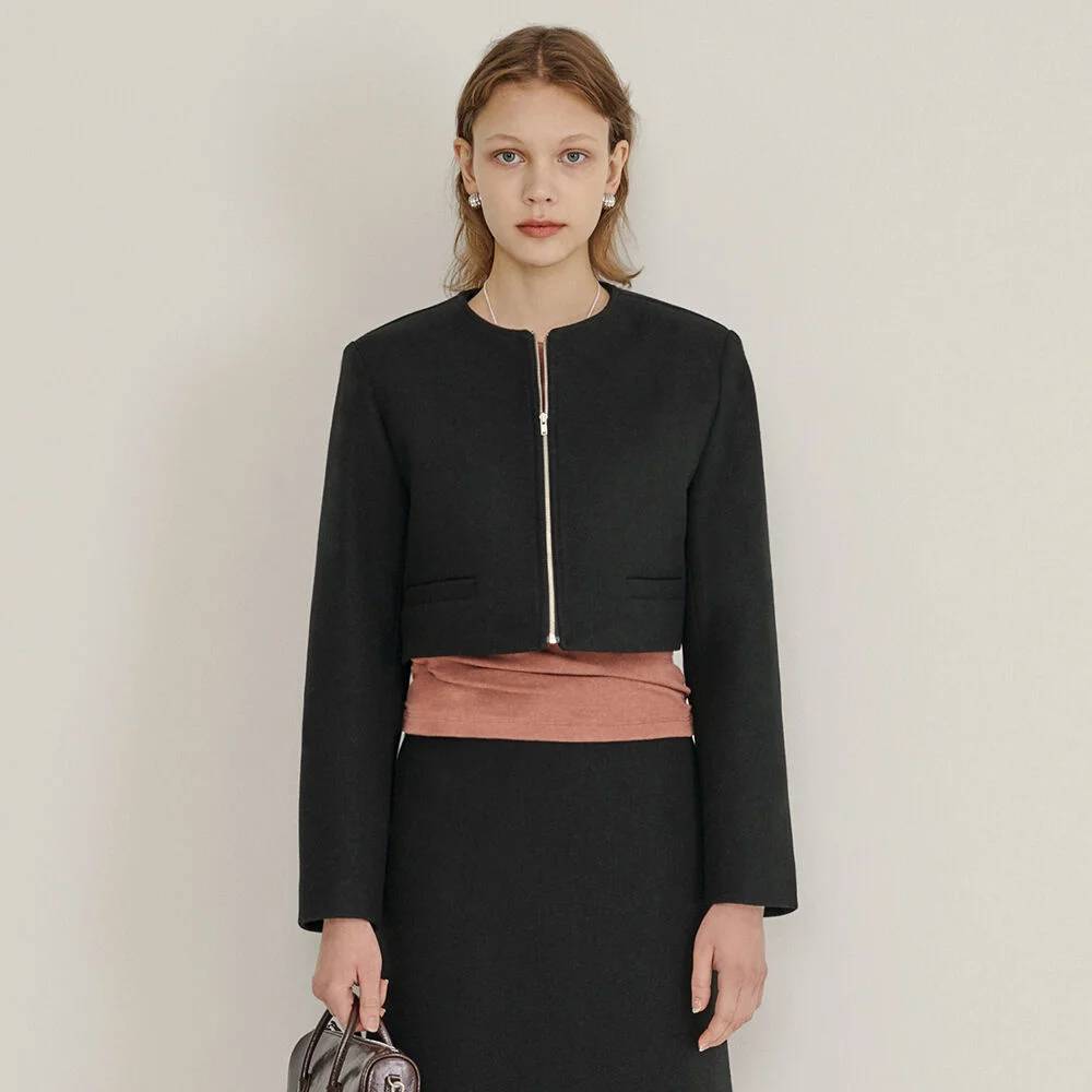 Zipper Set Jacket (Black)