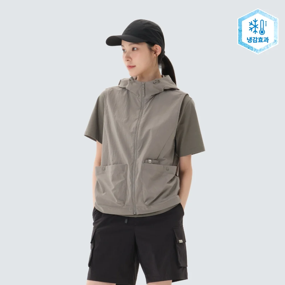 髮根 女裝 連帽衫 Vintage Gray (S26MWRVE65)