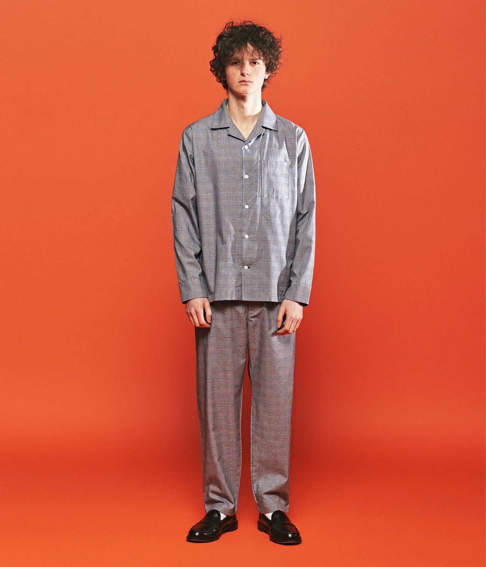 (M) Matt PJ Set Glen Plaid