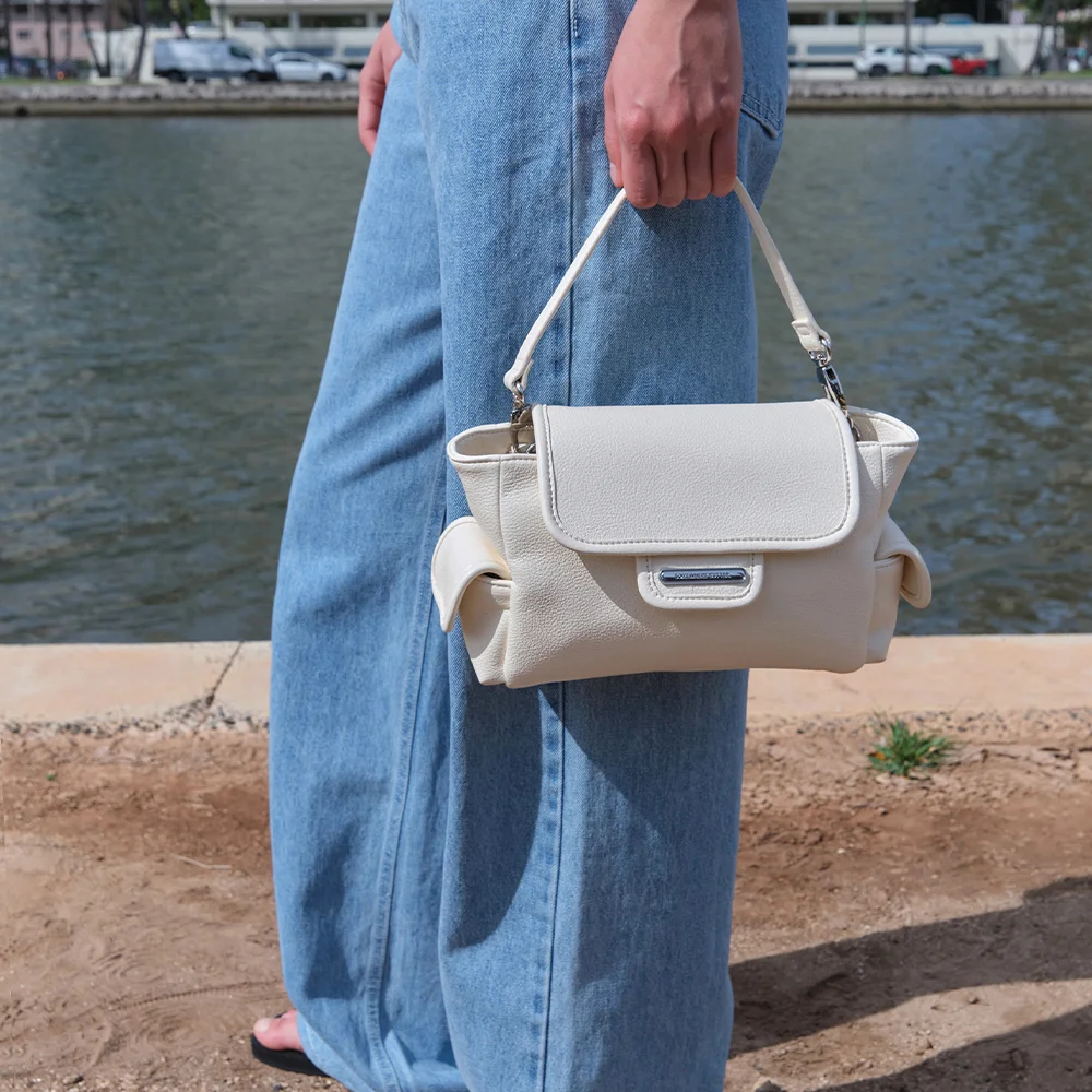 Mini Post Bag - Cream