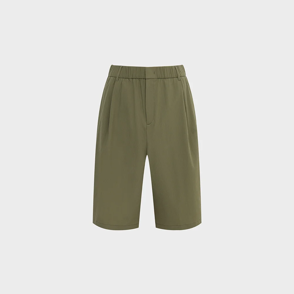 COOLEATS ICE (COOLEATS 冰霜色) 女裝 百慕達 褲子_OLIVE KHAKI_DWM26372HW