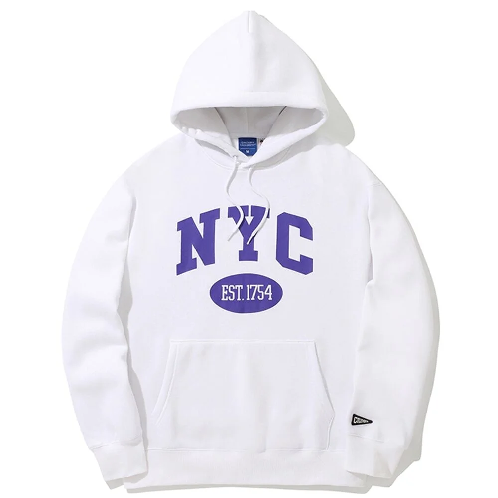 NYC ARCH LOGO FLEECE HOODIE 白色