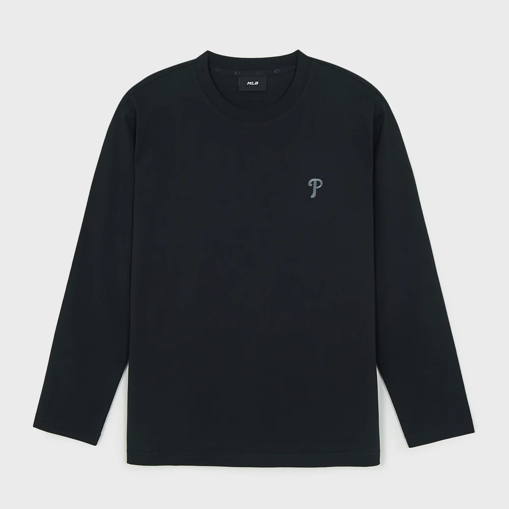 基本款 寬鬆版型 長袖 T恤 PHI (Black)