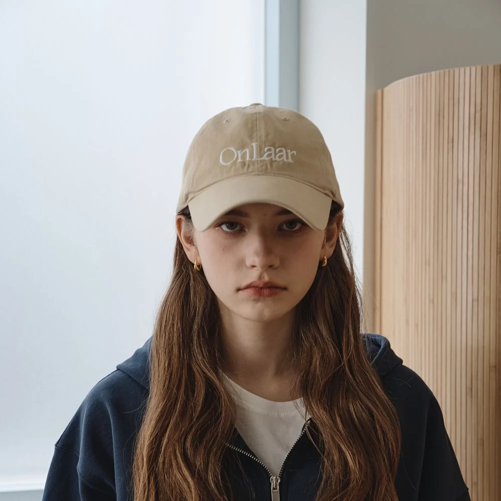 Washed Logo Ball Cap (Beige)