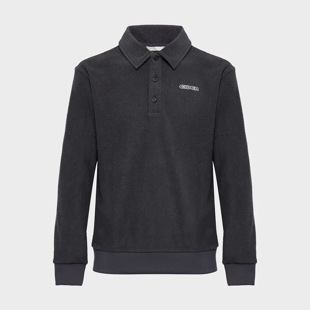 WOOLY (Woolly) 男裝 長袖 Polo T恤_Dark Grey_DMW25255C6