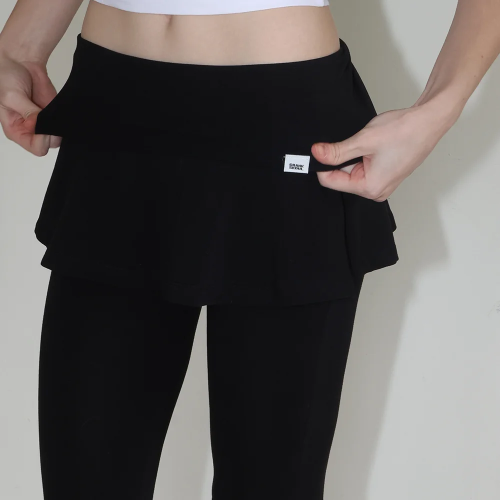 MICRO SKIRT & LEGGINGS SET_BLACK