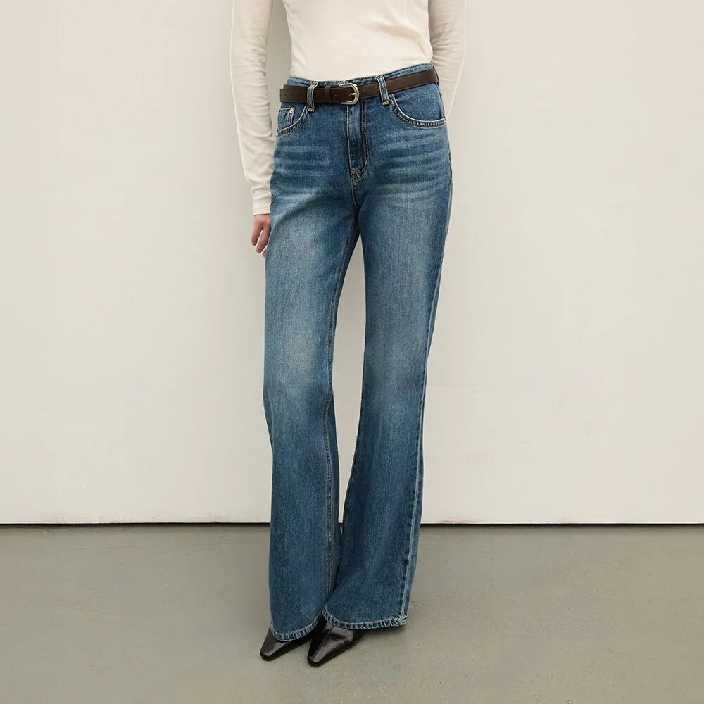 W1105 BOOTCUT DENIM PANTS (2COLORS)