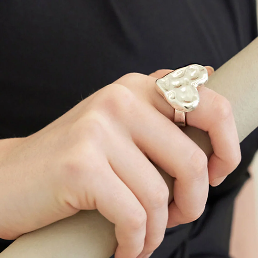 Bumpy Heart Ring