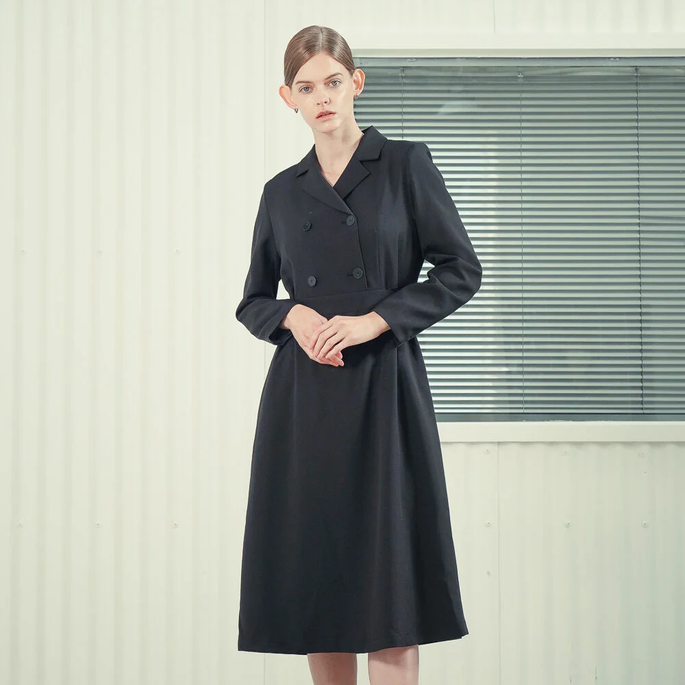 Double Breast Dress _Black