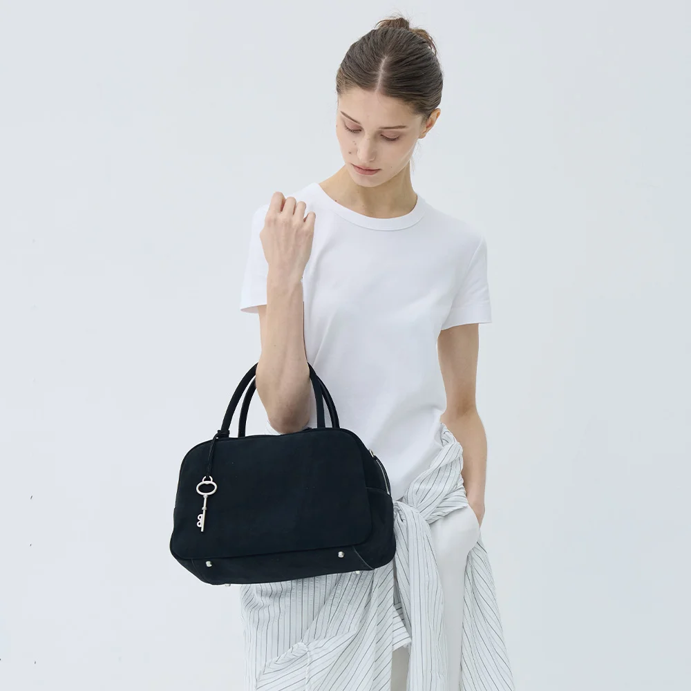 key BAG suede medium - black