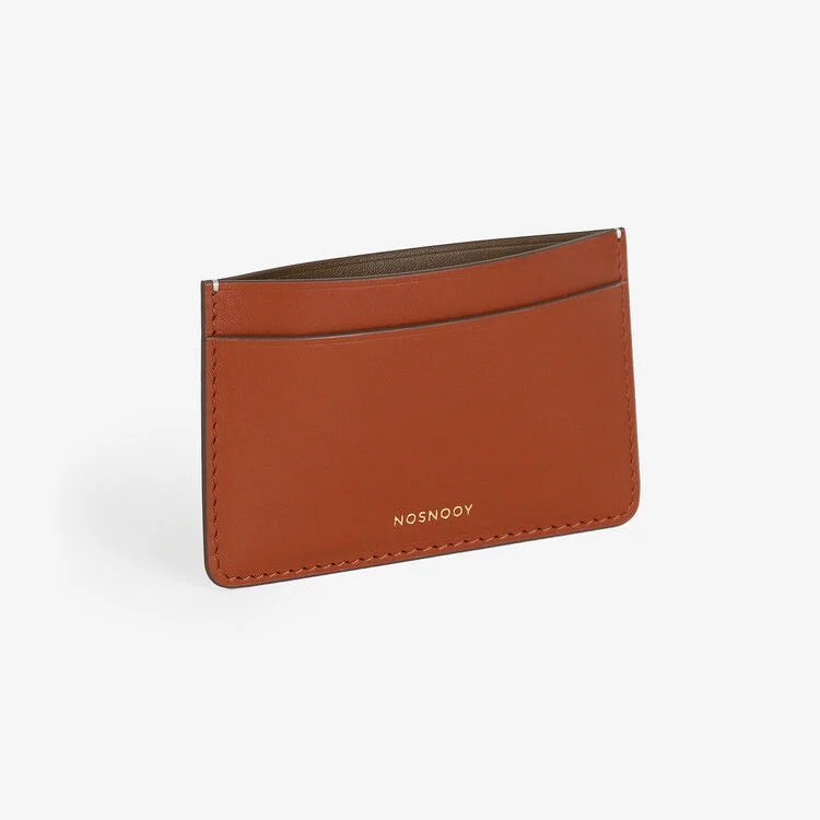 Italy nappa card holder brick