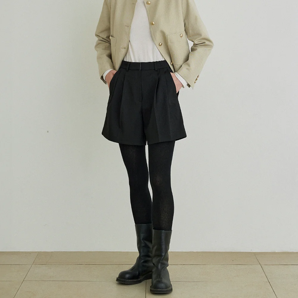 Rui half pants (Black)