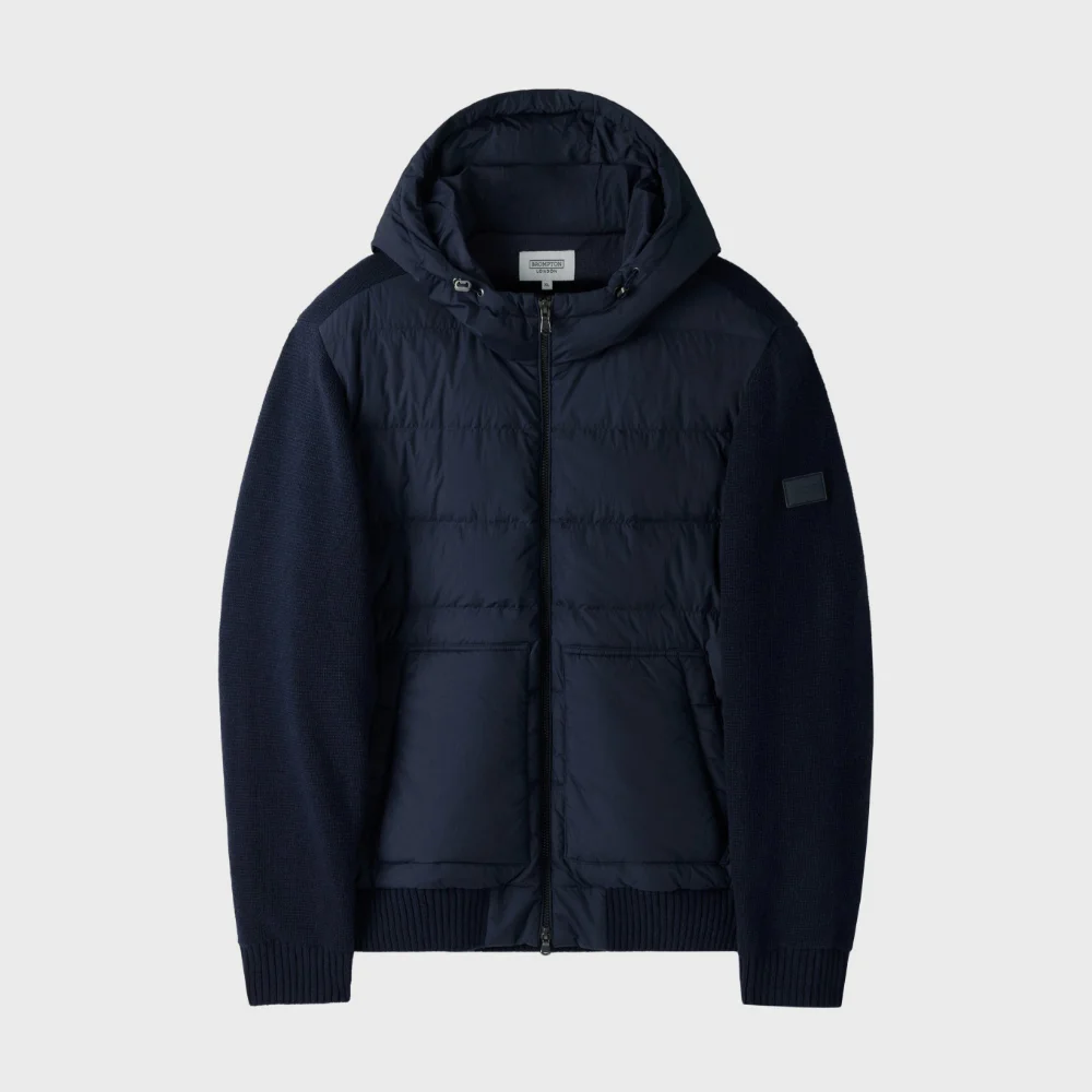 HYBRID HOODED DOWN - NAVY (P254MDW450)