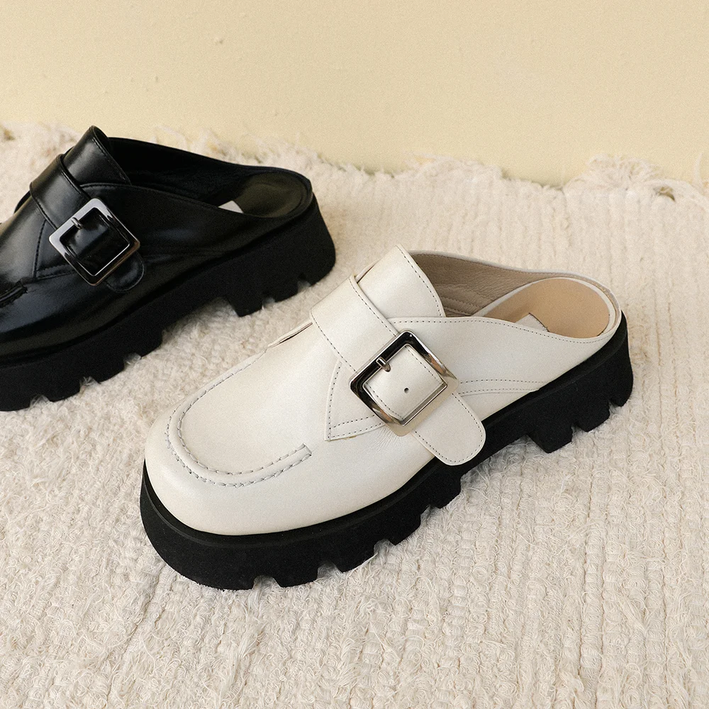 Marimondieu Quisi 厚底 扣環 穆勒鞋 2colors