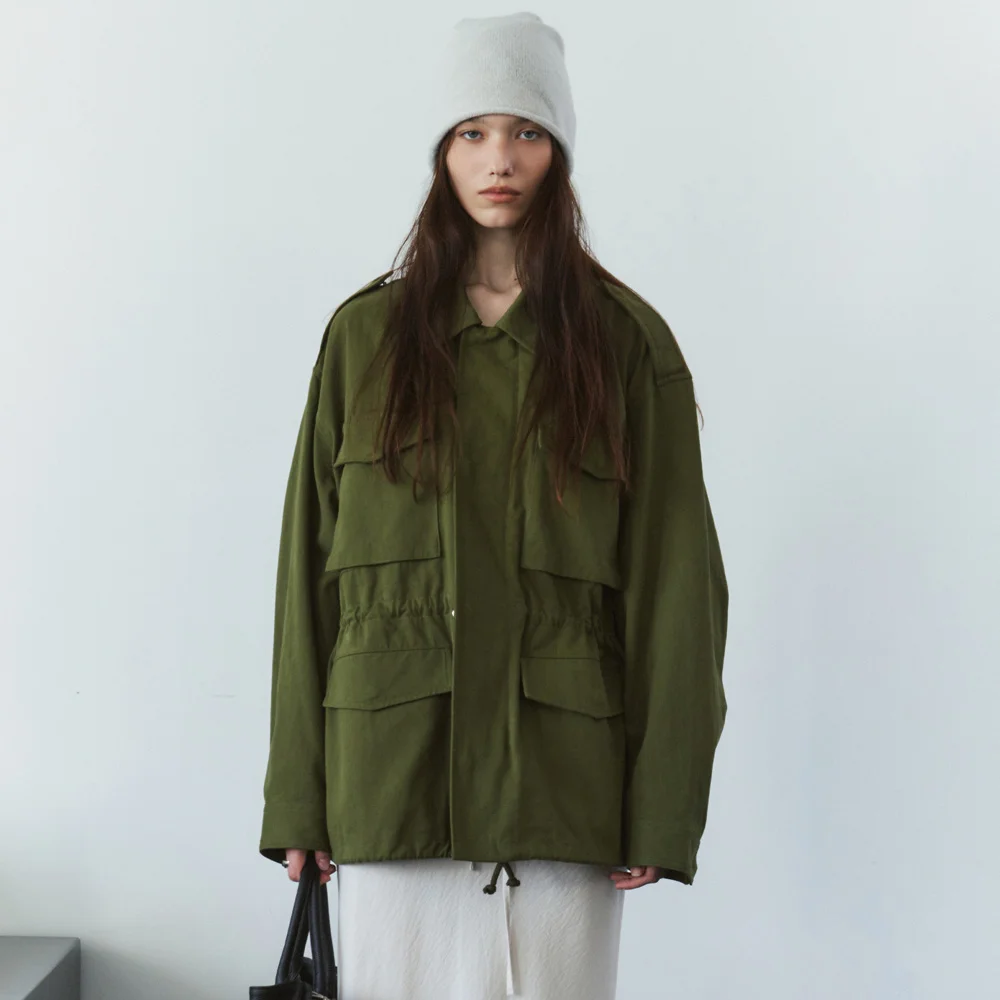 SIOT4206 復古 野外 外套_Khaki