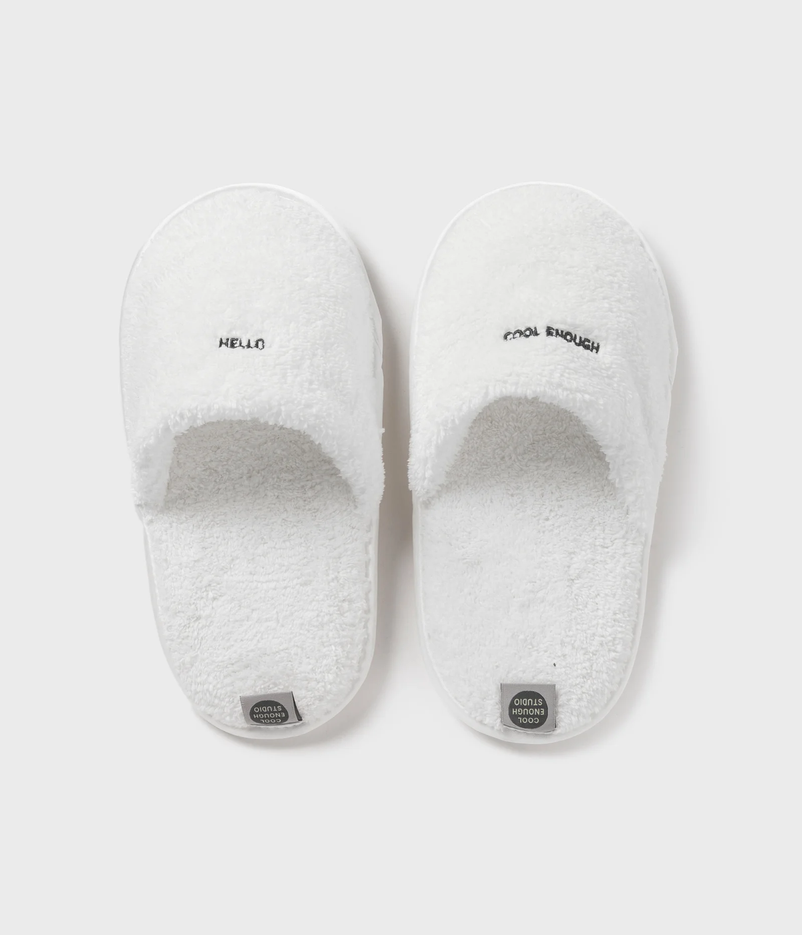 THE TOWEL SLIPPERS (WHITE) Cool Enough 超細纖維 室內拖鞋 拖鞋