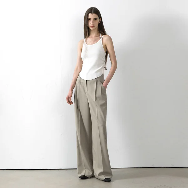 BAY SET-UP TWO TUCK PANTS(PT-5664)_2Colors