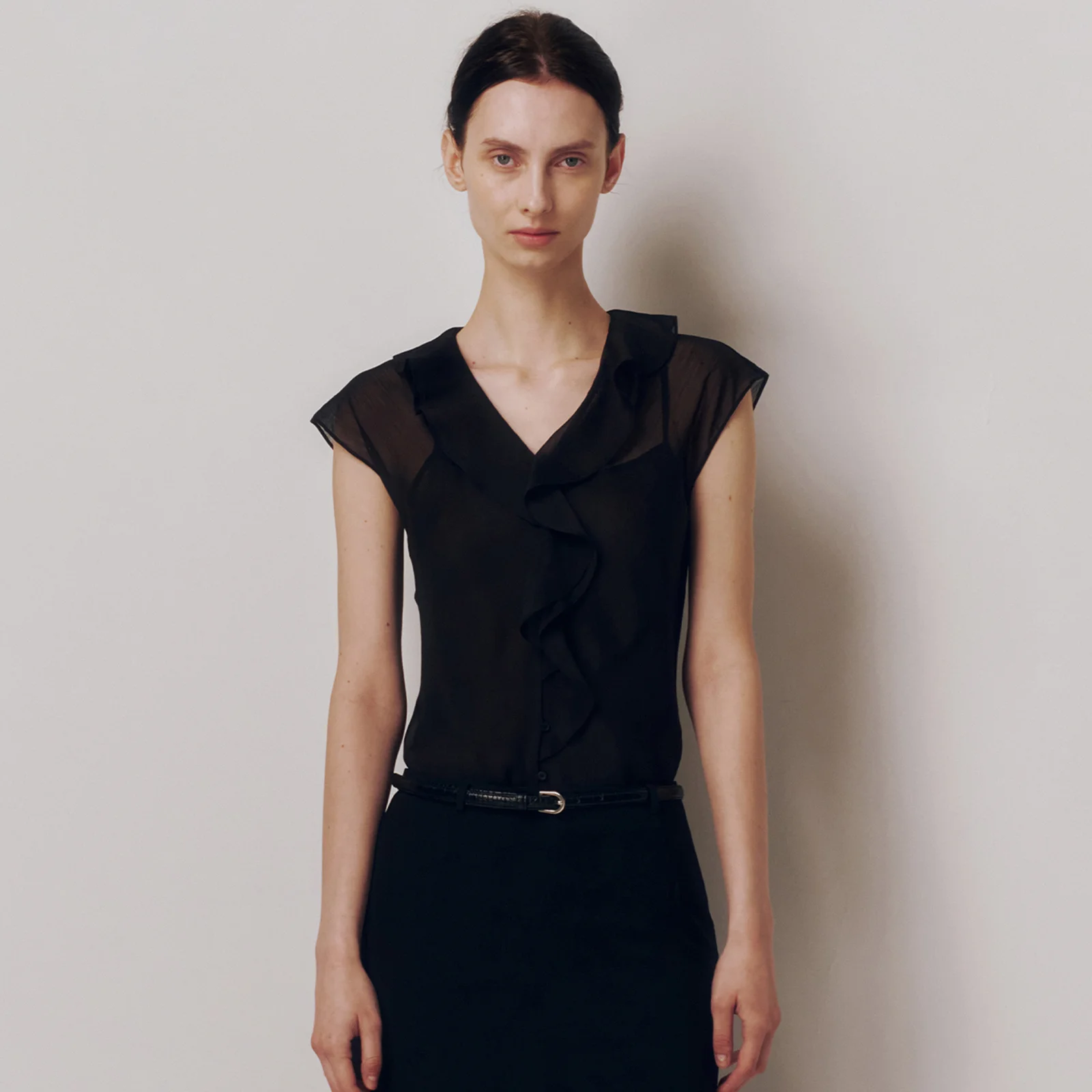 Gamache Fluid Blouse Black