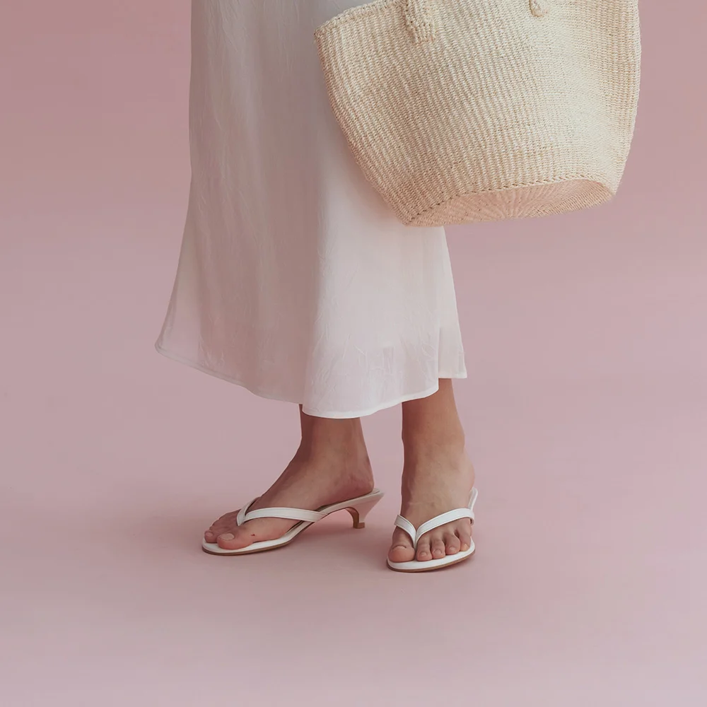 SOFT FLIP FLOP HEEL (WARM WHITE)