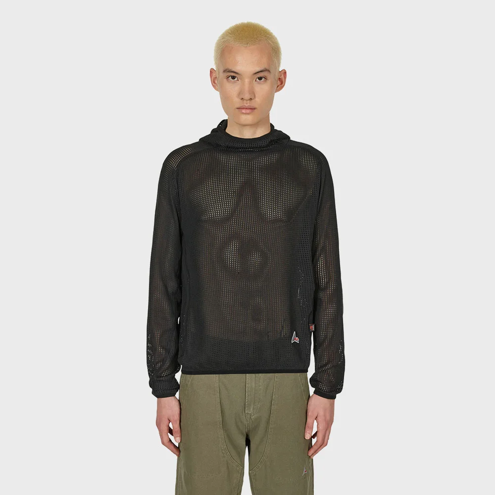 (U) MESH HOODIE (BLACK)