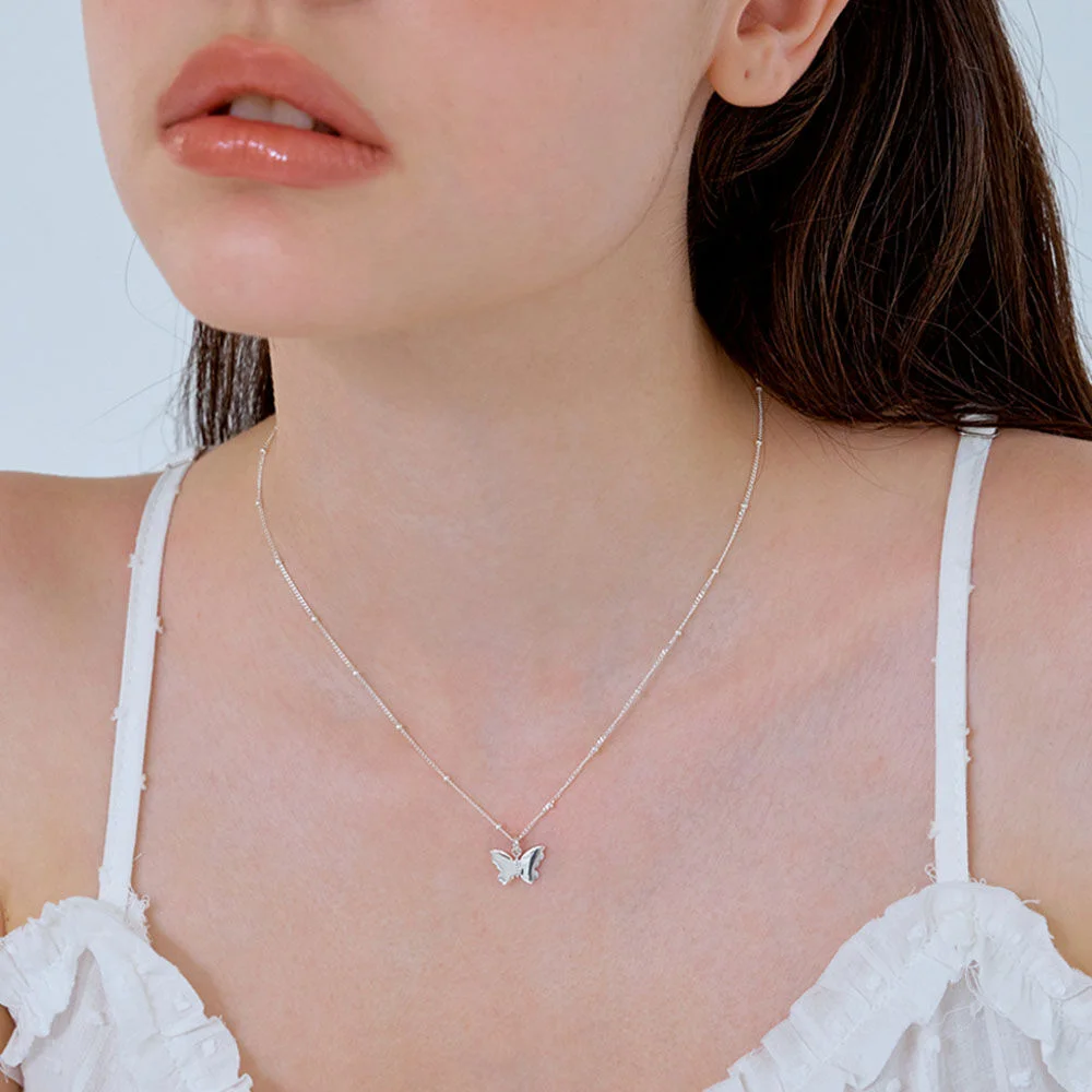 dot butterfly necklace