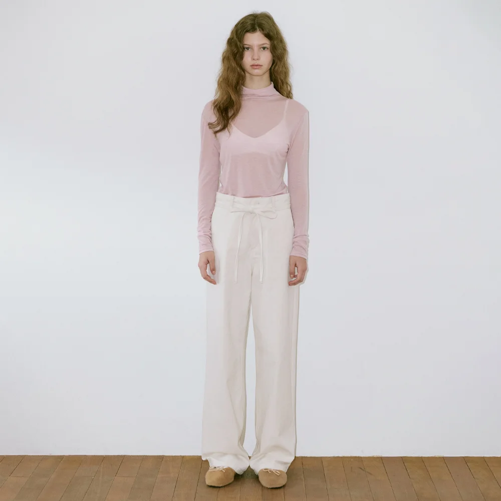 Lace Cotton Pants (Ivory)