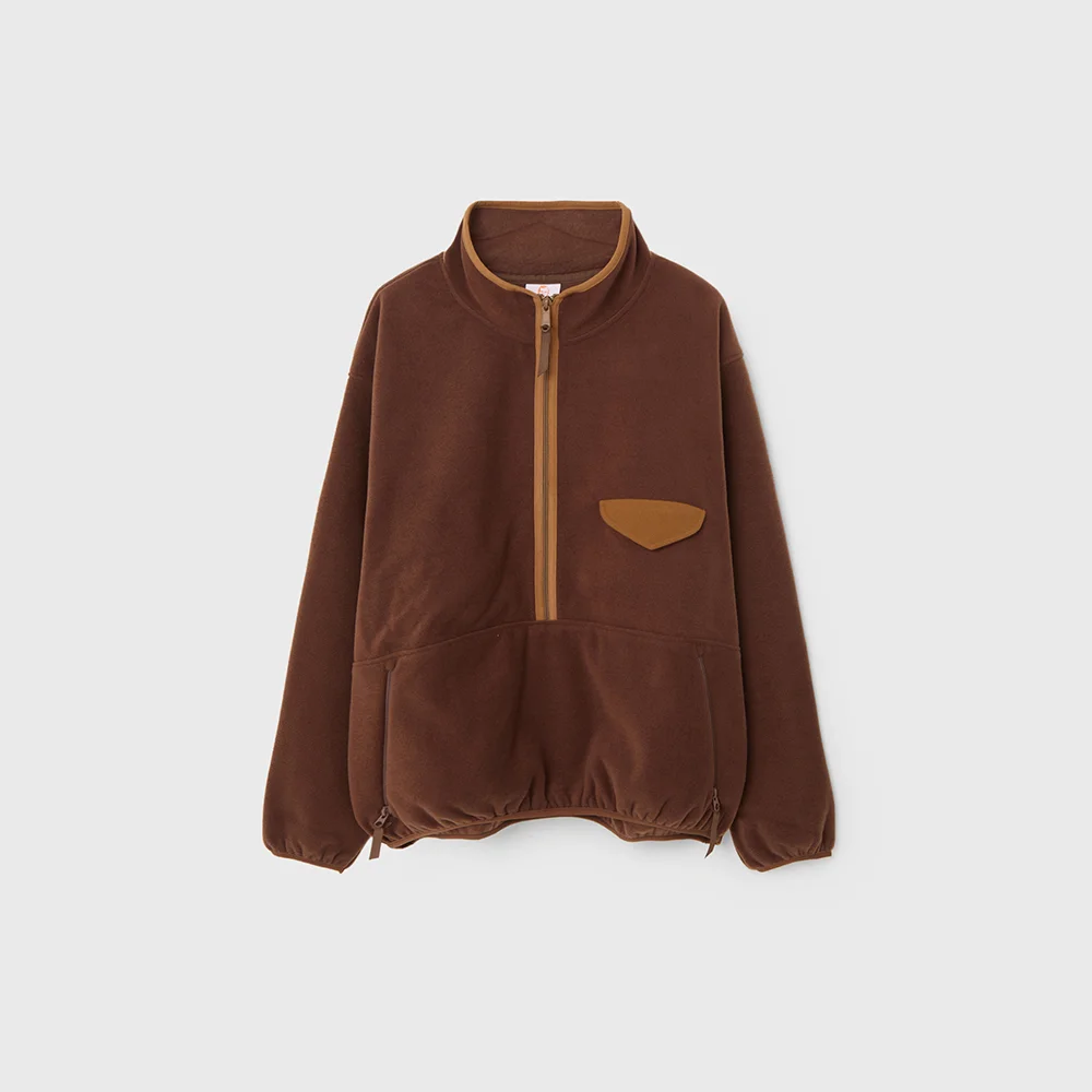 SOFT FLEECE PULLOVER (BROWN)