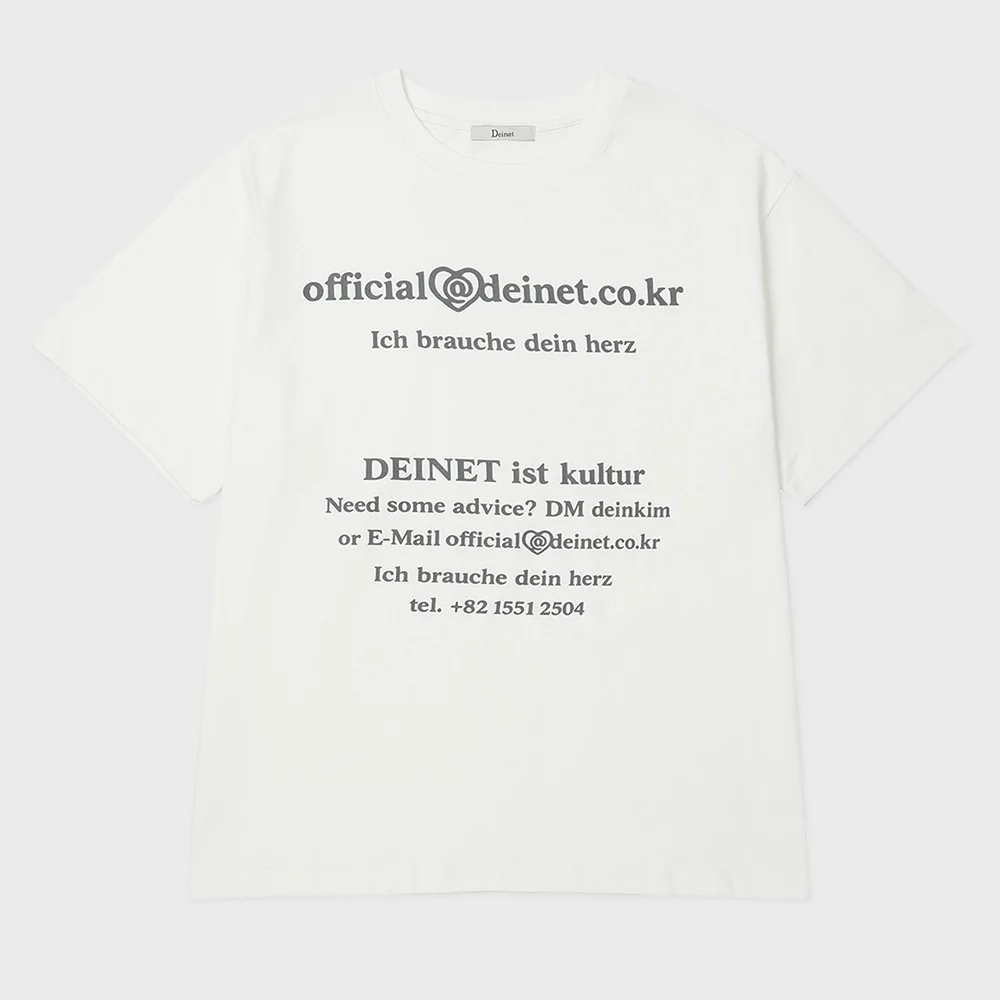 LETTERING GRAPHIC OVERSIZED T-SHIRT IN WHITE