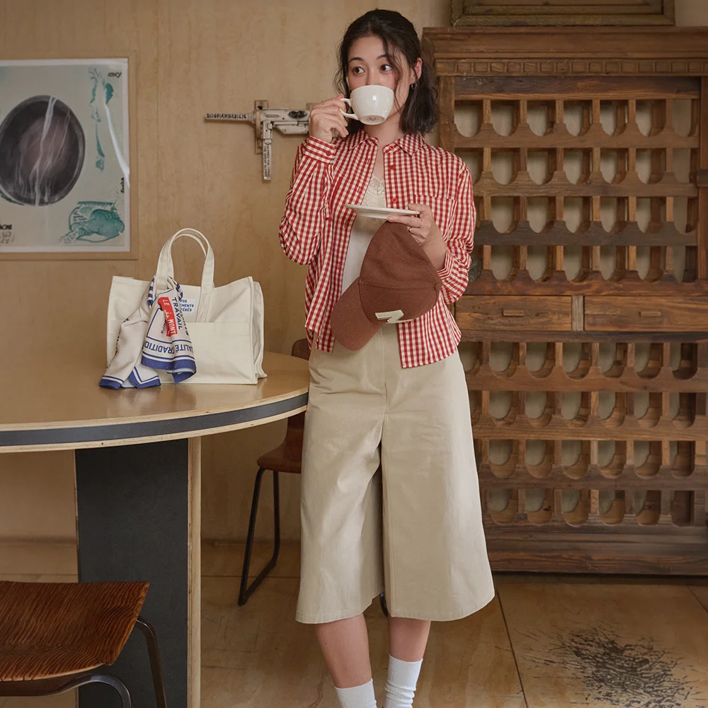 JAHIM-BERMUDA SKIRT PANTS_Beige