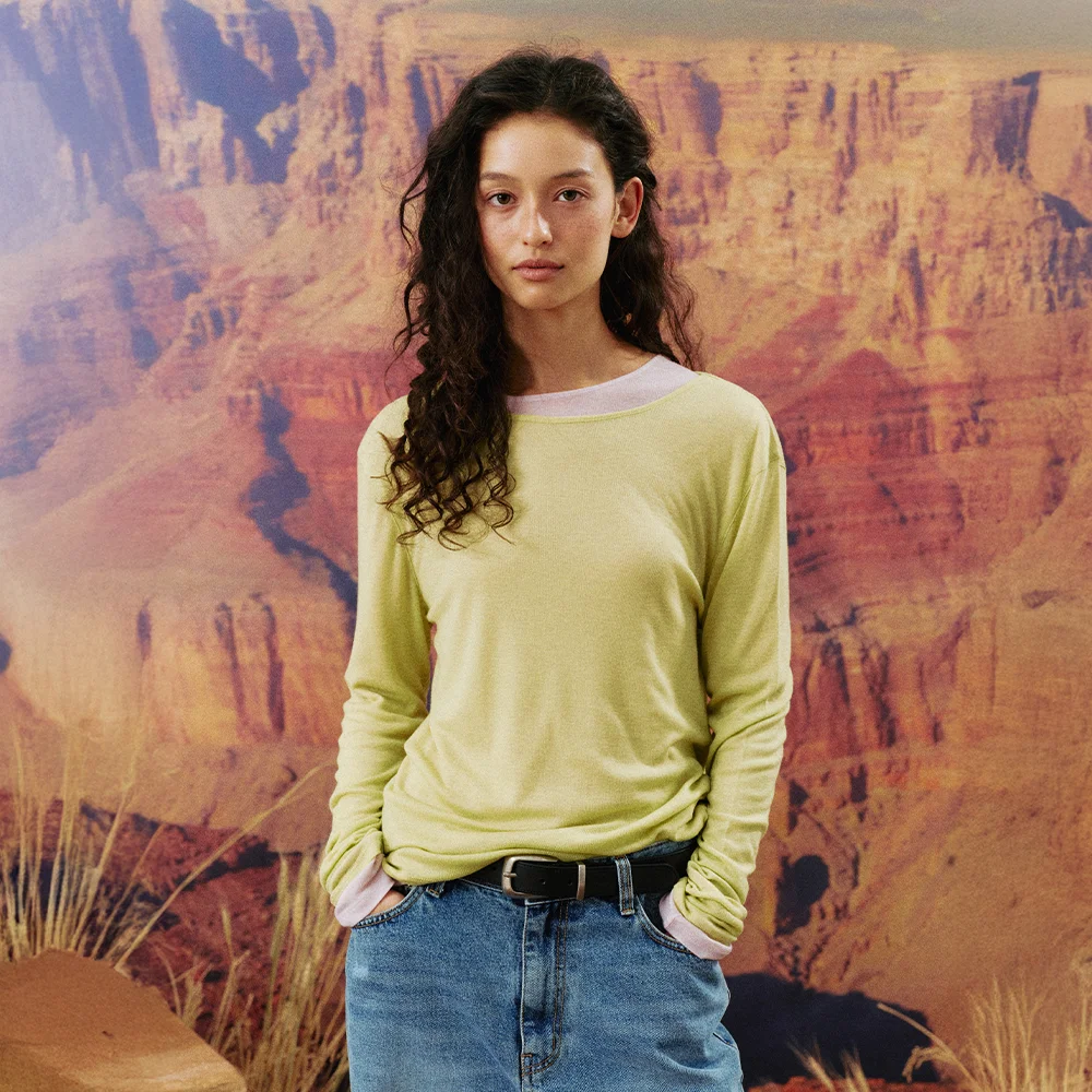 PAPER TEE_LIME YELLOW