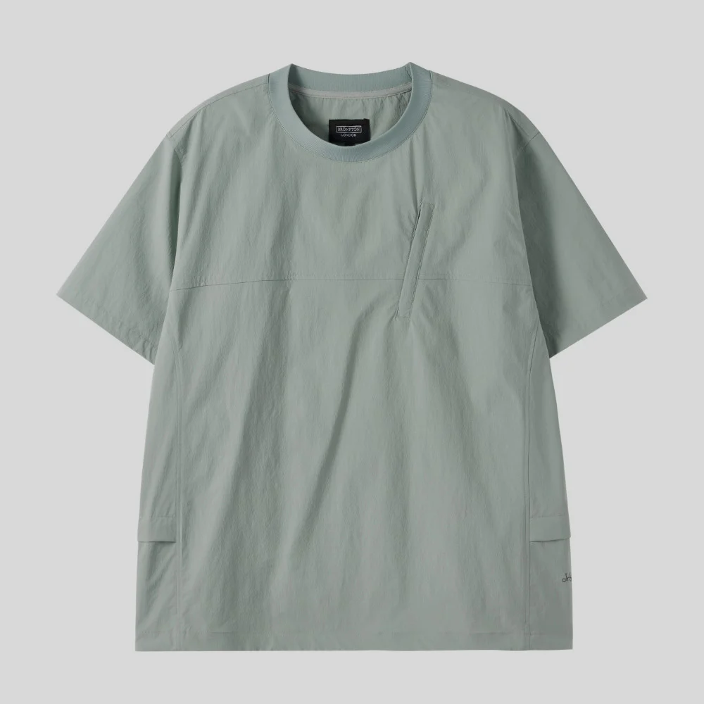 LIGHTWEIGHT NYLON HALF SLEEVE T-SHIRT - MINT (P252UTS184)