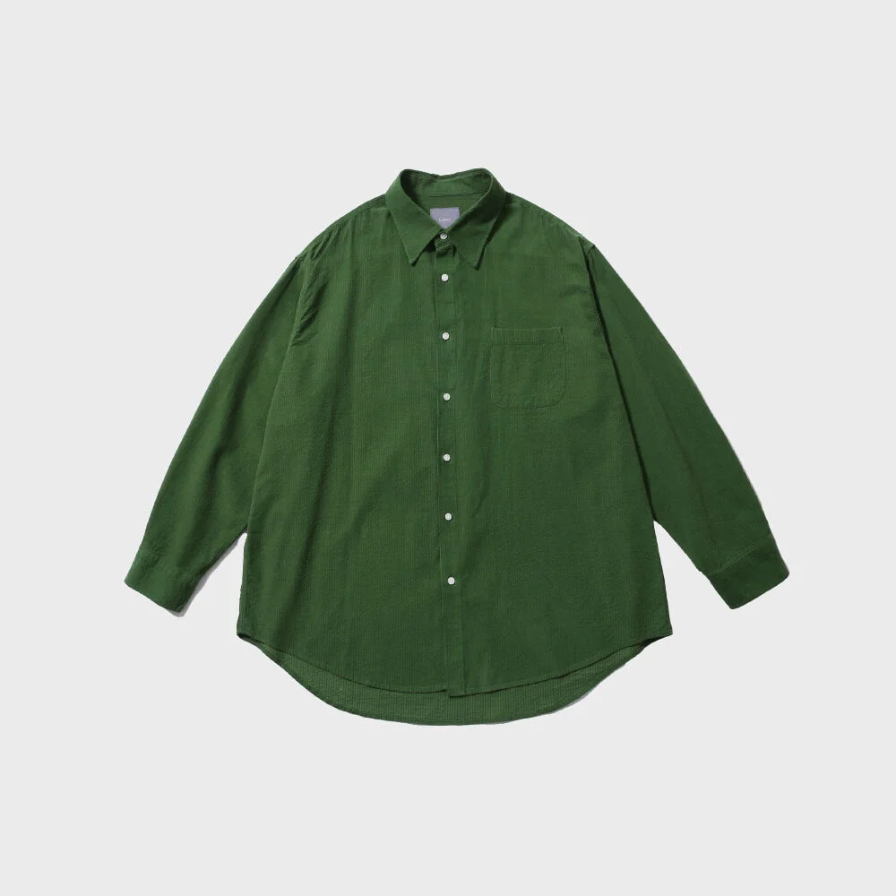 CHILLY WEATHER OVER SILHOUETTE SHIRT (FOREST GREEN)
