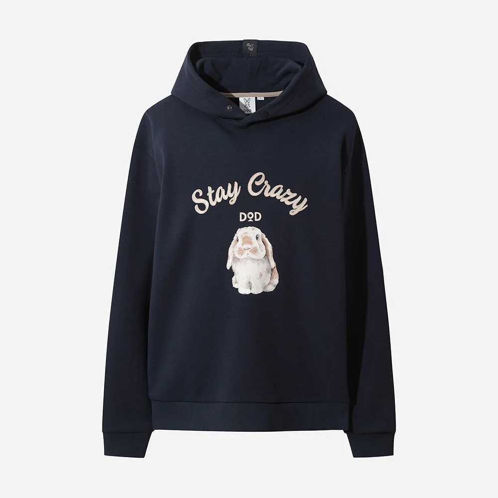 密度 連帽衫 男士(NAVY)