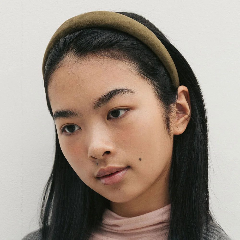 Suede Hair Band(Khaki)