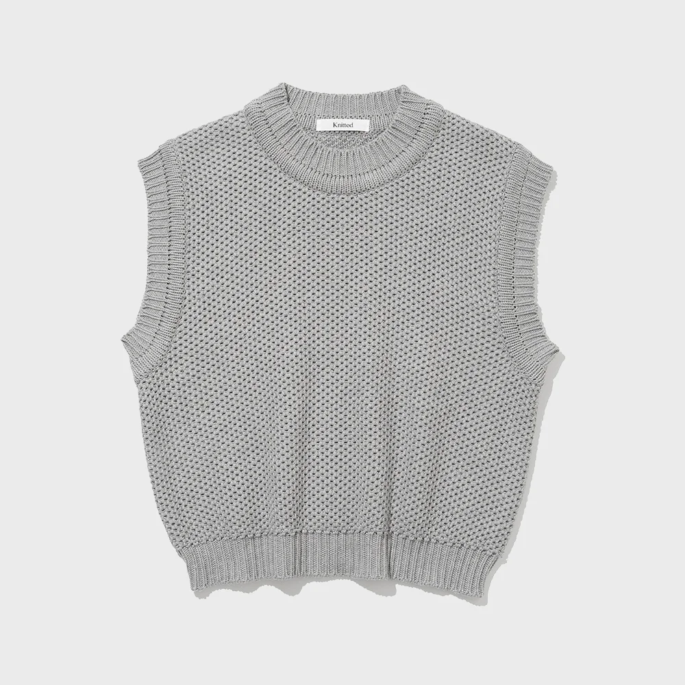 純棉 Natural 圓領 MELANGE GREY