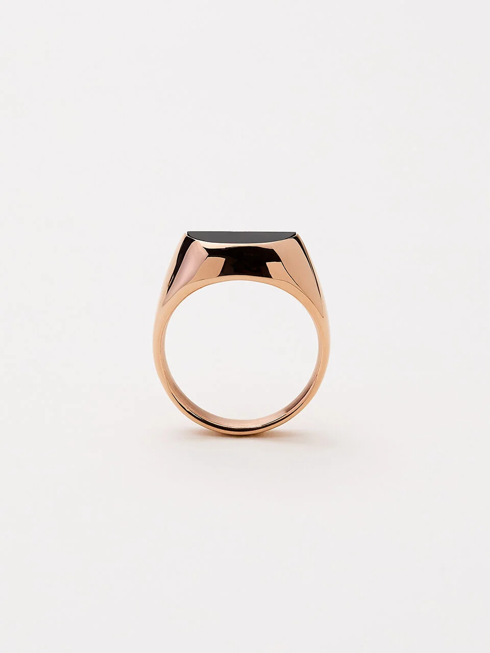 DUALITY HALF RING ROSE GOLD