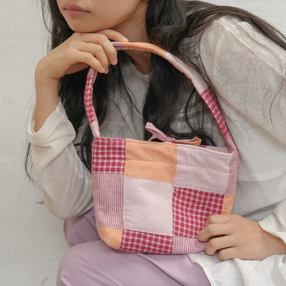 Sunday patch tote bag_red