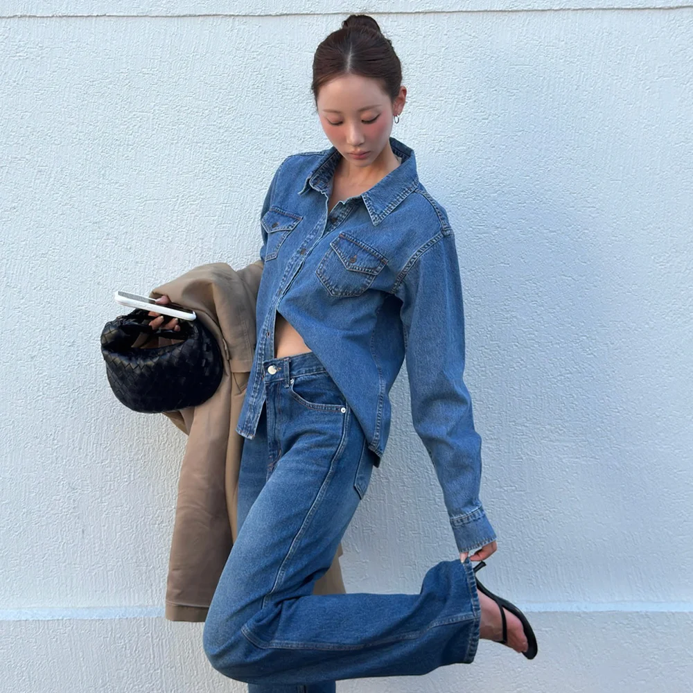 Flap Pocket Denim Shirt_BLUE(WB6SH12)