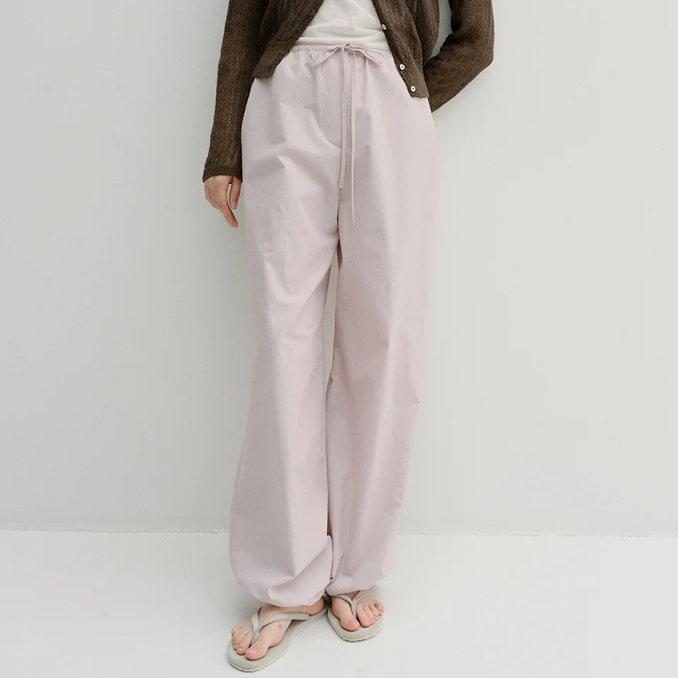 cotton banding harem pants (lavender pink)