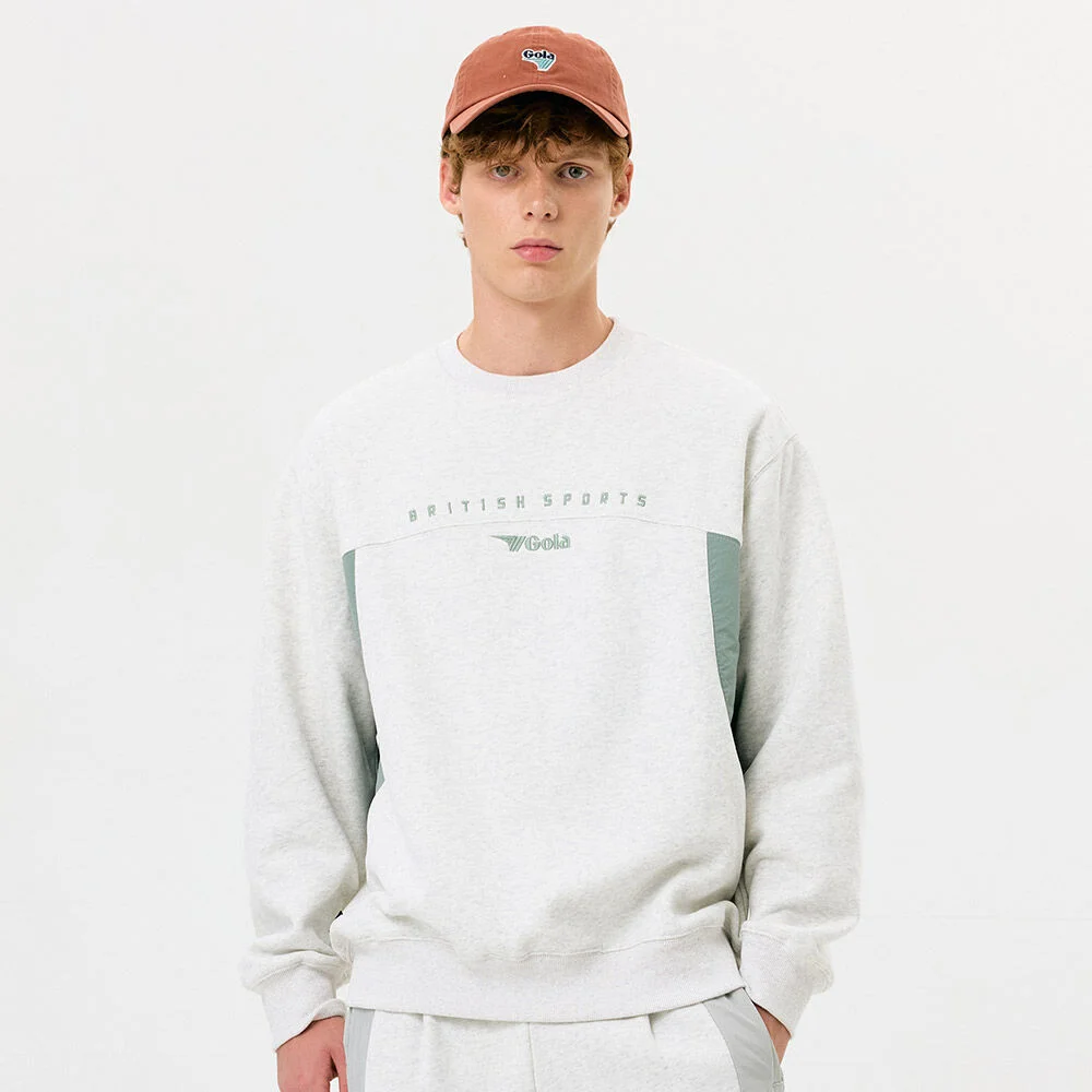 FABRIC MIXED SWEAT SHIRT